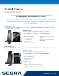Hosted Phones REFERENCE GUIDE