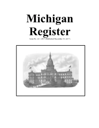 Michigan Register Issue No