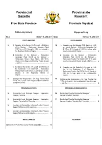 PROVINCIAL GAZETTE PROVINSIALE KOERANT (Published Every Friday) (Verskyn Elke Vrydag)