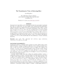 The Transformative Value of Liberating Mars