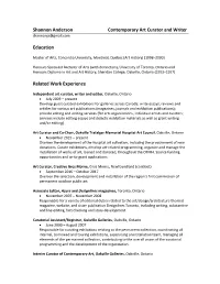 To View Shannon's CV