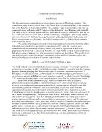 Comparative Observations