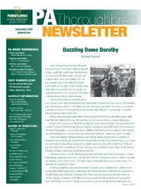 Pathoroughbred September 2015 Pabred.Com Newsletter