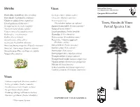 Trees, Shrubs & Vines Partial Species List Shrubs Vines Vines