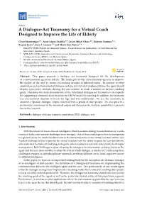 A Dialogue-Act Taxonomy for a Virtual Coach Designed to Improve the Life of Elderly