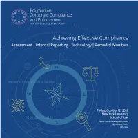 Achieving Effective Compliance Assessment | Internal Reporting | Technology | Remedial Monitors