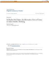 An Alternative View of Usury in Adam Smith's Thinking