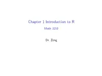 Chapter 1 Introduction to R