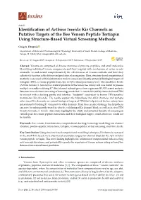 Identification of Aethina Tumida Kir Channels As Putative Targets of The