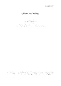 Quantum Field Theory⋆