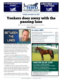 Yonkers Does Away with the Passing Lane but Is It the Right Move to Drive Handle? by Brett Sturman