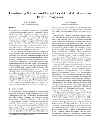 Combining Source and Target Level Cost Analyses for Ocaml Programs