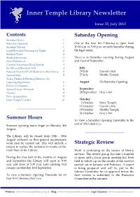 Inner Temple Library Newsletter