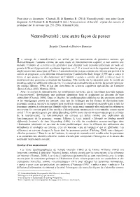 Neurodiversité : Une Autre Façon De Penser