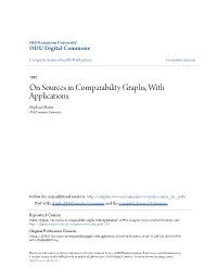 On Sources in Comparability Graphs, with Applications Stephan Olariu Old Dominion University