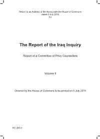 The Report of the Iraq Inquiry