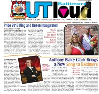 Anthony Blake Clark Brings a New Song to Baltimore
