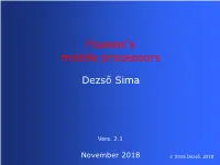 Huawei's Mobile Processors