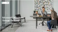 Microsoft Windows Virtual Desktop