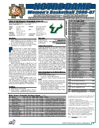 Notre Dame Athletics Web Site Contains Sched- Learn on the Run — and Run Is Exactly What They Into the Season with a 3.7 Ppg