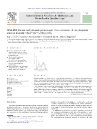 Semâ€“EDX, Raman and Infrared Spectroscopic Characterization Of