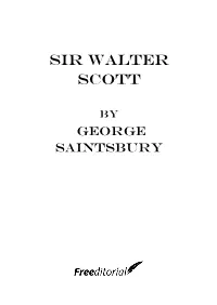Sir Walter Scott