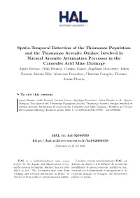 Spatio-Temporal Detection of the Thiomonas Population and The