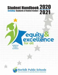 Student Handbook Including Standards of Student Conduct 2020 | 2021