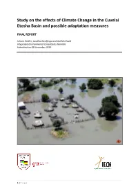 Study on the Effects of Climate Change in the Cuvelai Etosha Basin and Possible Adaptation Measures
