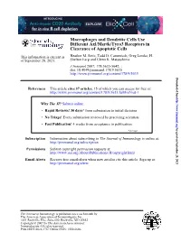 Clearance of Apoptotic Cells Different Axl/Mertk/Tyro3 Receptors In