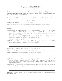 Math 431 - Real Analysis I Homework Due October 31