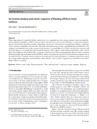 On Motion Analysis and Elastic Response of Floating Offshore Wind
