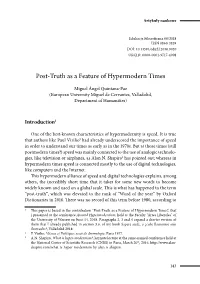 Post-Truth As a Feature of Hypermodern Times