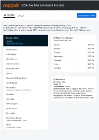 B29N Bus Time Schedule & Line Route