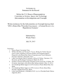 Enclosures to Statement for the Record Before the U.S. House Of