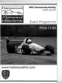 Event Programme Price £3.95 WWW. Hare Wood Hill.Com