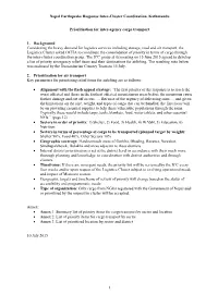 Nepal Earthquake Response Inter-Cluster Coordination, Kathmandu