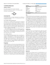 Report on Carcinogens, Fourteenth Edition for Table of Contents, See Home Page