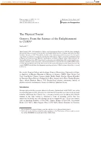 The Physical Tourist Geneva: from the Science of the Enlightenment to CERN*