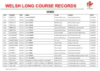 Welsh Long Course Records