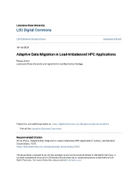 Adaptive Data Migration in Load-Imbalanced HPC Applications