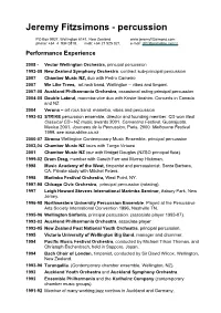 Jeremy Fitzsimons CV 07