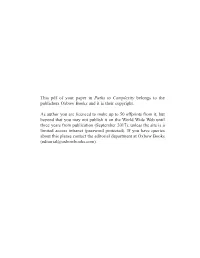 This Pdf of Your Paper in Paths to Complexity Belongs to the Publishers Oxbow Books and It Is Their Copyright. As Author You