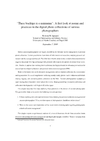 “Three Backups Is a Minimum”: a First Look at Norms and Practices in The