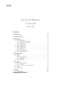Wire Security Whitepaper