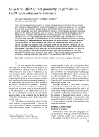 Effect of Root Proximity on R Orthodontic Treatment