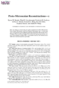 Proto-Micronesian Reconstructions—2