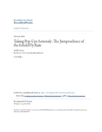 The Jurisprudence of the Infield Fly Rule