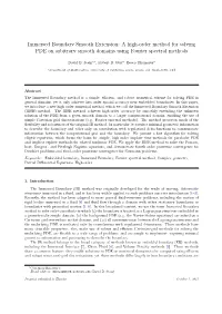 A High-Order Method for Solving PDE on Arbitrary Smooth Domains Using Fourier Spectral Methods