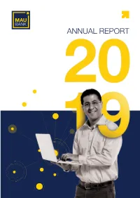 ANNUAL REPORT MAUBANK Annual Report 2019 001 Table of Contents